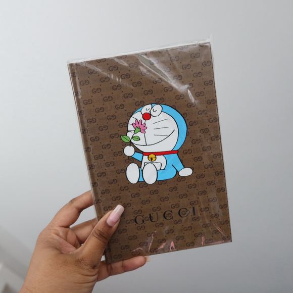 Gucci Doraemon Notebook Brown